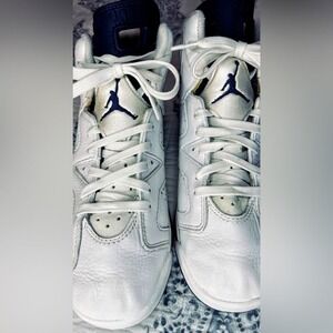 Jordan Air Jordan 6 Retro Youth 7Y White Midnight Navy Good 384665-141‎